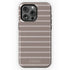 Custom Name Earth Tone Stripes iPhone Case